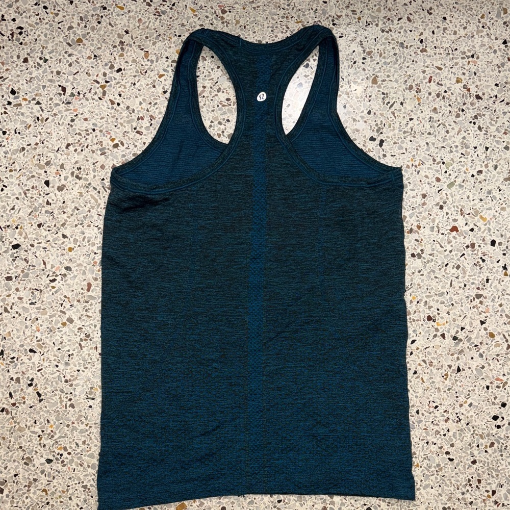 Lululemon teal swiftly racerback tech tank top 6